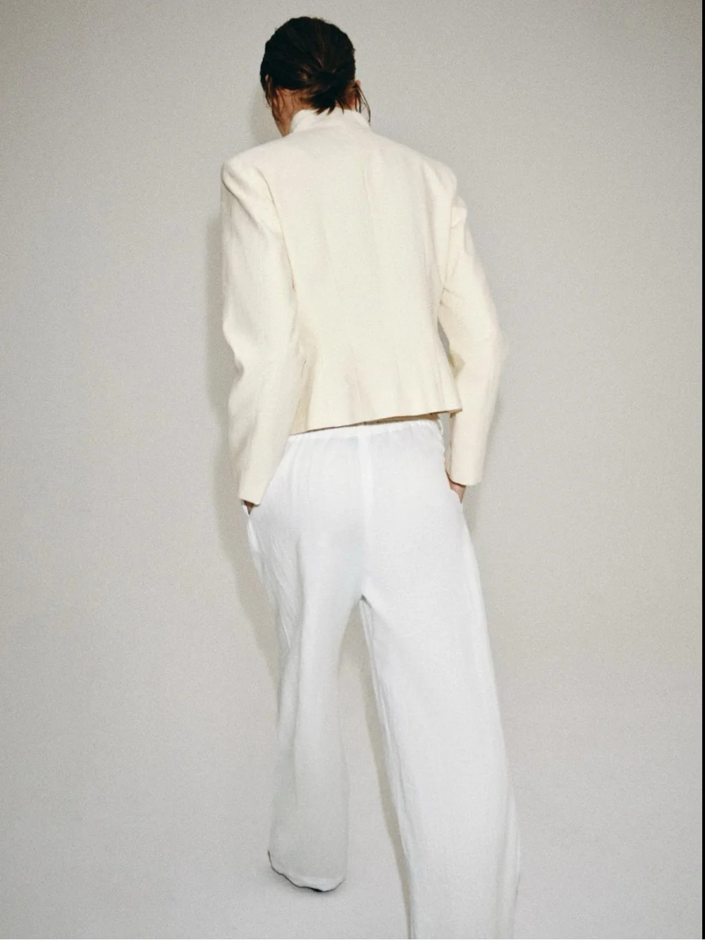 ZARA ZW COLLECTION FITTED BUTTON JACKET